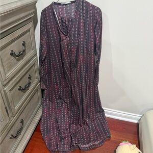 khaadi purple kurtha and trouser